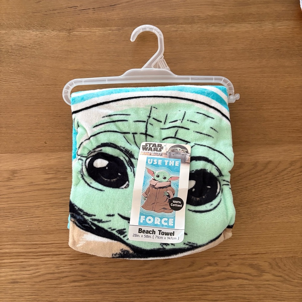 Star Wars Baby Yoda kids Beach Towel. 5/$25